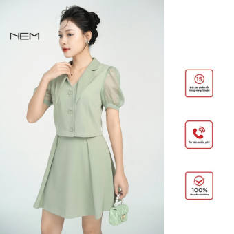 Set bộ công sở NEM Fashion tay ngắn HW43112