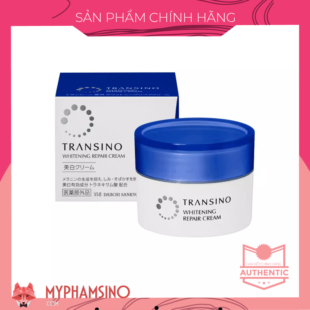 Kem dưỡng mờ nám ban đêm Transino Whitening Repair Cream EX