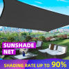 Ookas UV-Resistant Pergola Canopy - Black, 90% Shade