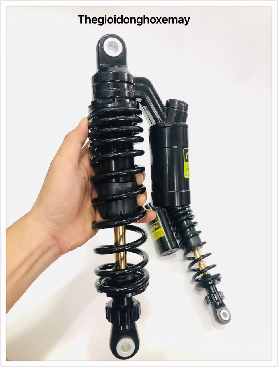 Giảm sóc sau xe máy nitron bình dầu full đen ty vàng wave