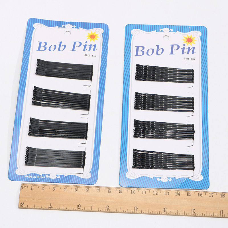 Vỉ kẹp ghim tóc màu đen thời trang Bob Pin