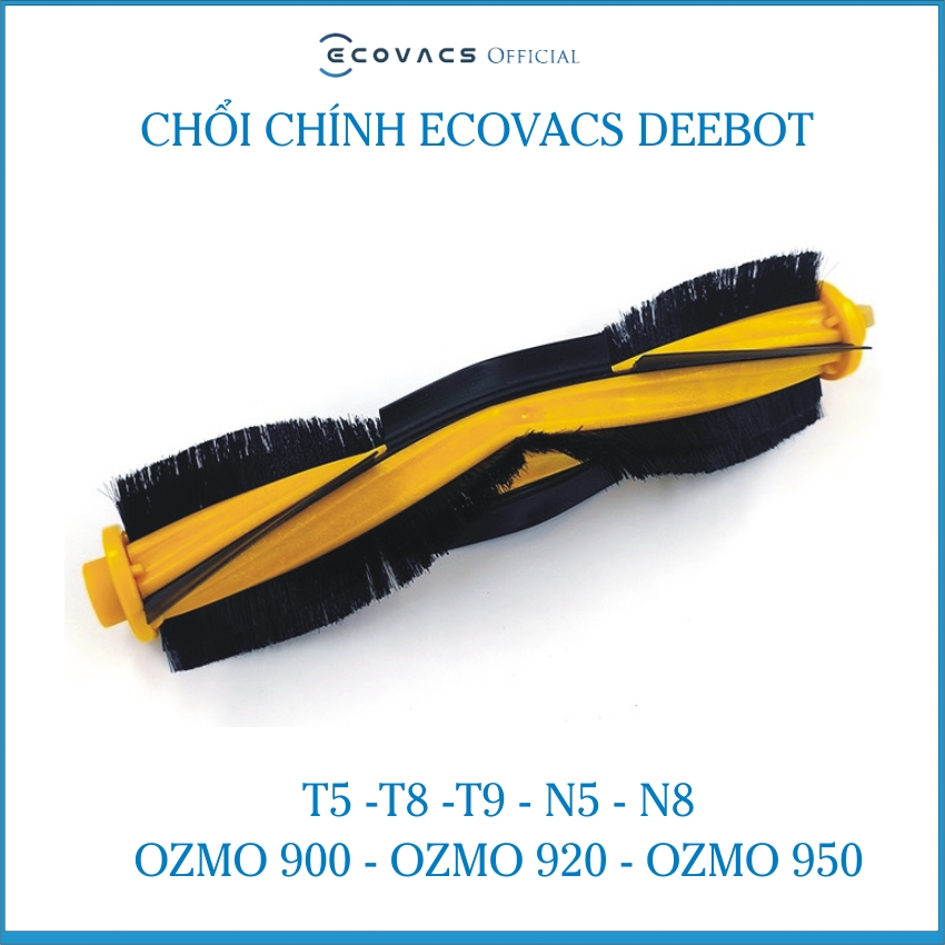 Phụ kiện chổi giữa, chổi chính Robot hút bụi lau nhà Ecovacs Deebot T5-T8-T9-N5-N8-Ozmo 900 920 950-DN33-DN55