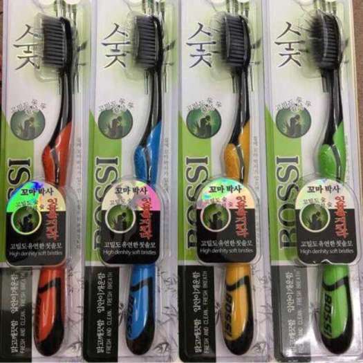 ✒▫  Bàn chải đánh răng Bossi than tre hoạt tính Hàn Quốc