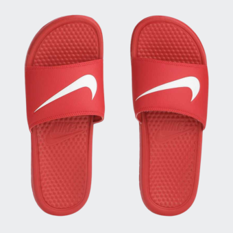 Dép Nike đỏ quai ngang nam nữ/ Dép Nike benassi swoosh 2021