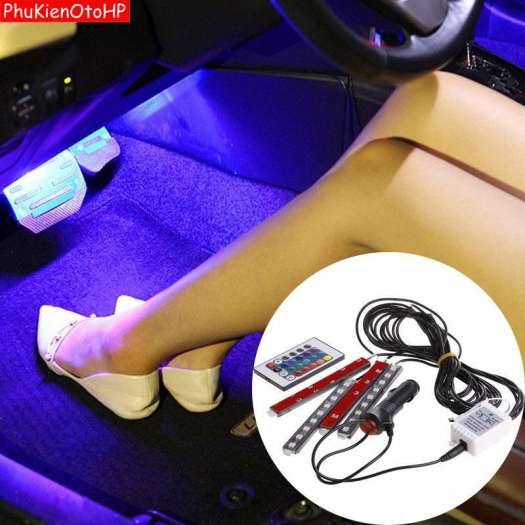 Đèn Led Gầm Ghế Ô Tô Nháy Nội Thất 7 Màu Nhiều Chế Độ Cực Đẹp