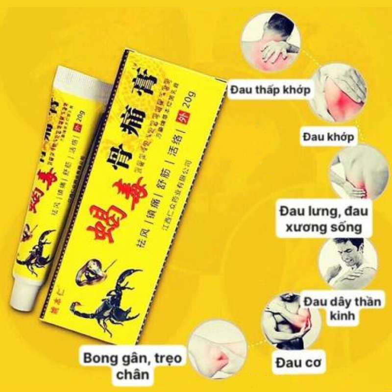 (Mua 5 tặng 1) Kem xoa bóp đau nhức xương khớp - Chuyên dùng giảm đau xương khớp, giảm đau do chơi thể thao quá mức, bong gân, đau lưng, đau cơ, đau cổ vai gáy do ngồi văn phòng lâu, mệt mỏi do đi tàu xe, vận động nhiều