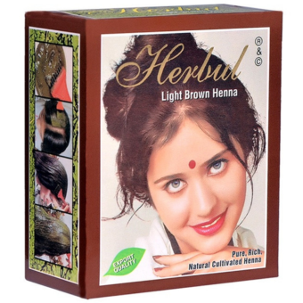 Bột nhuộm tóc thảo dược Henna - Nâu sáng 60g