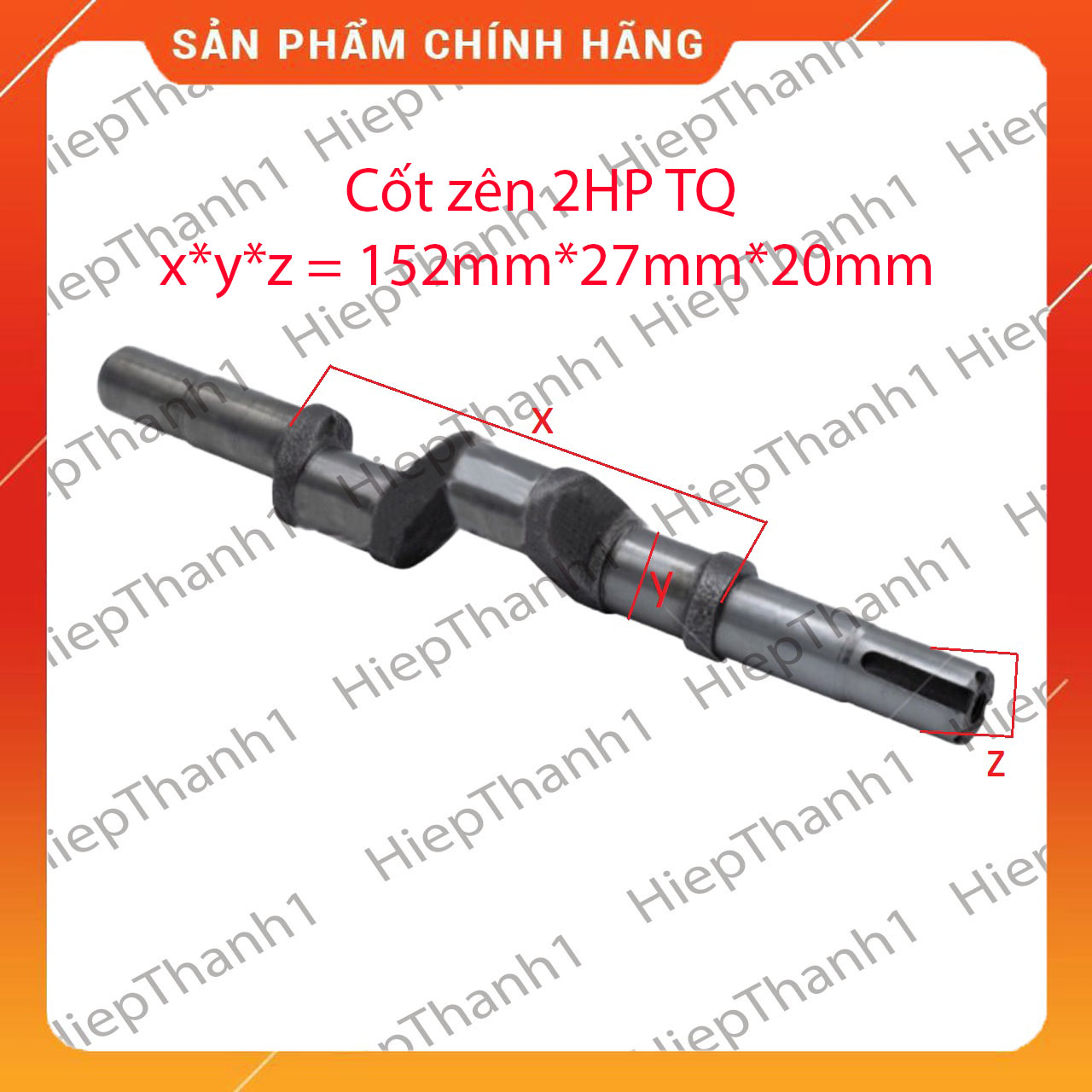 Cốt dên đầu bơm rửa xe 1HP và 2HP - HiepThanh1