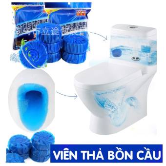 Combo 10 Viên Tẩy Bồn Cầu Cực Mạnh, Viên Tẩy Khử Mùi , Diệt Khuẩn, Tẩy Rửa Bồn Cầu