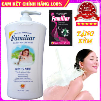 Sữa Tắm Familiar Tinh Chất Sữa Dê - Sữa Tắm Familiar [TẶNG NGAY] 1 Dây Dầu Gội Bồ Kết Familiar Bóng Mượt