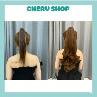 Ngoặm xoăn - Tóc giả ngoặm xoăn dợn dài n49