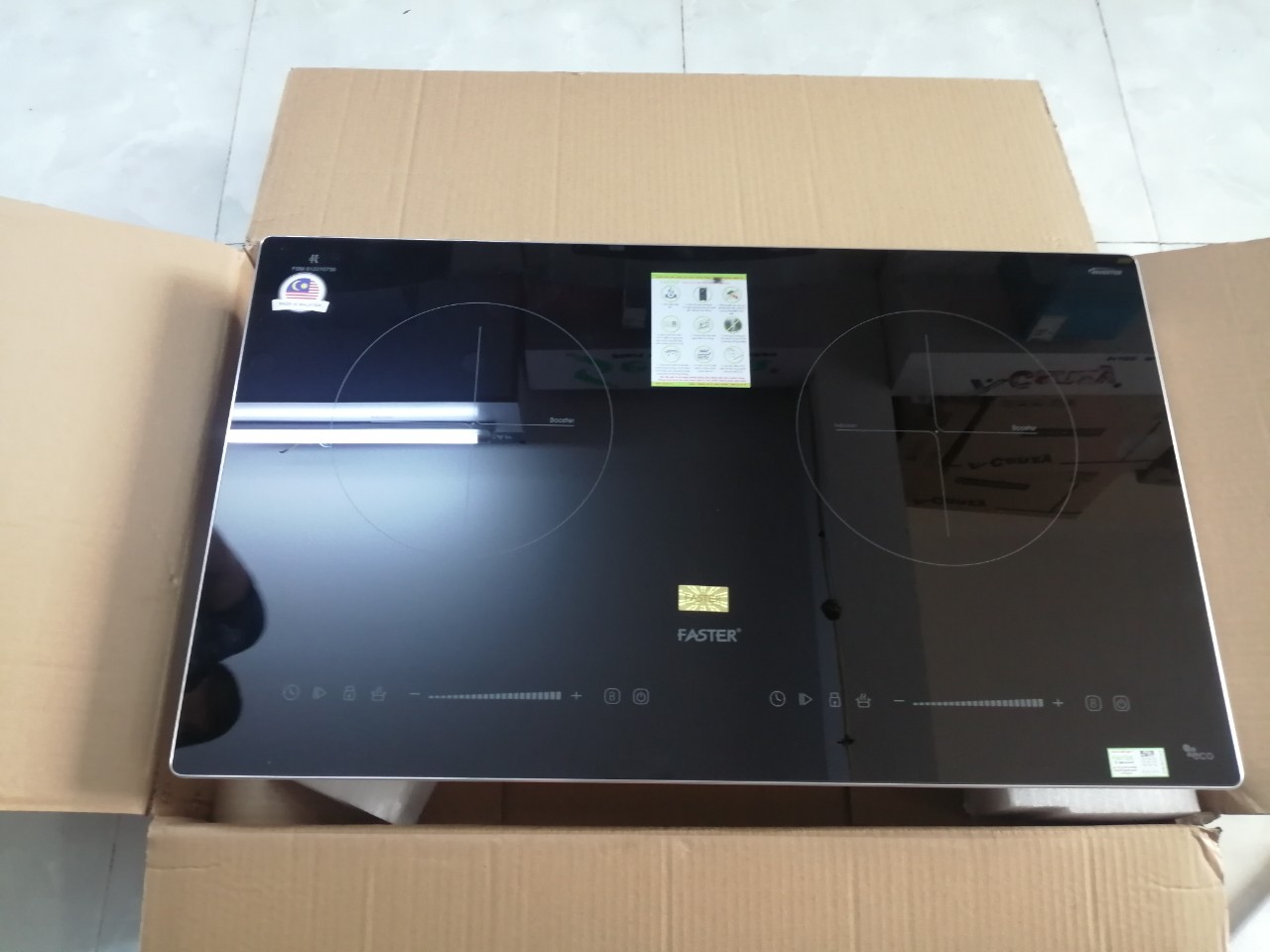 Bếp từ đôi faster fs 812gi made in malaysia