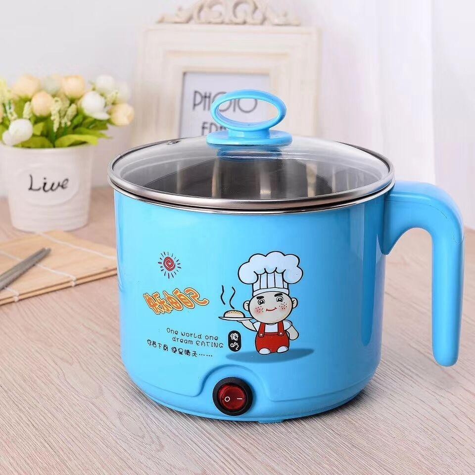 Ca nấu mì bằng điện, nồi nấu mì, nấu lẫu điện đa năng mini, tiện lợi nhanh sôi dùng cho gia đình