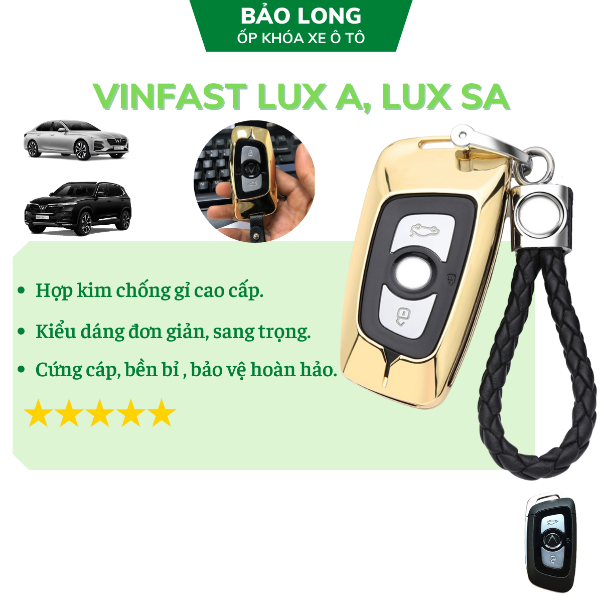 Ốp Khoá xe Vinfast Lux A, SA