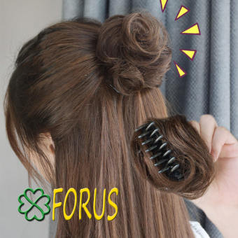 Tóc giả nữ búi tròn mini dạng kẹp, búi tròn tóc giả, tóc giả nữ B05 Sỉ 30k