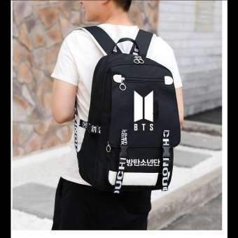 Balo BTS đi học cho army fan nam nữ đựng laptop hộp bút bóp vở viết tiện dụng thiết kế phong cách Hàn Quốc army