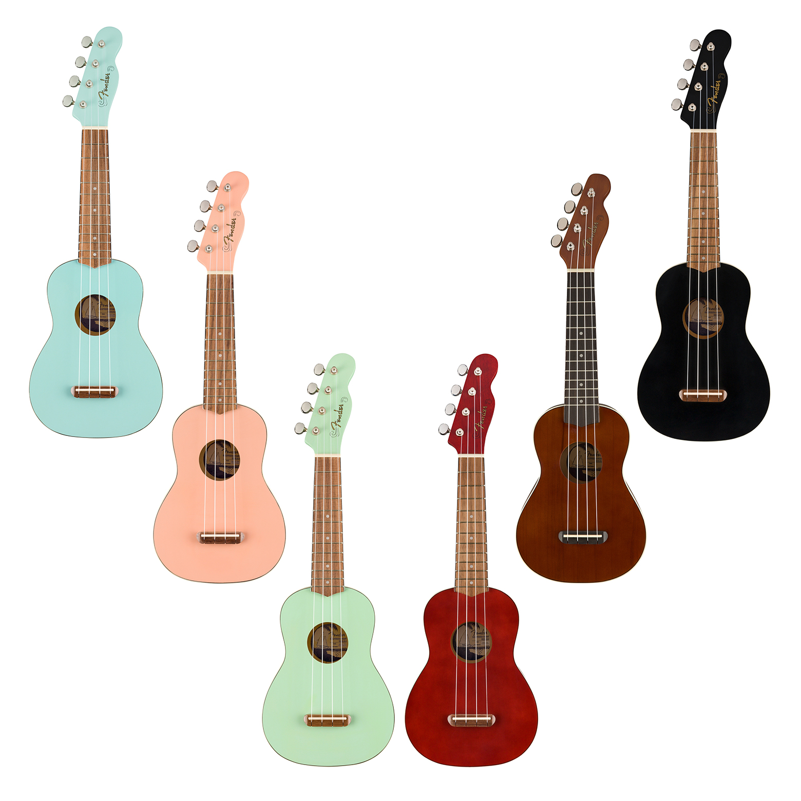 sommerfugl ingen forbindelse jord Fender Venice Soprano Ukulele 4 String Guitar with 12 Frets, Chrome Fi – JG  Superstore