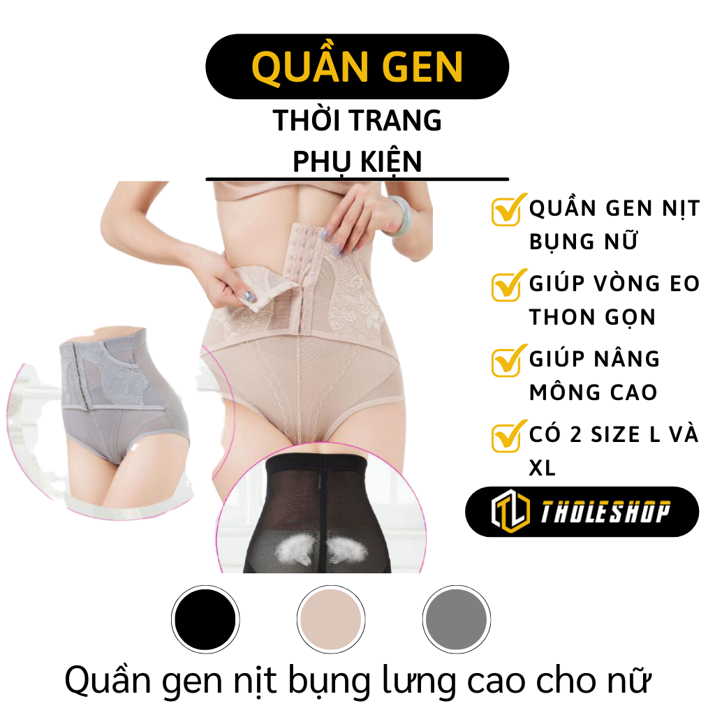 Gen Nịt Bụng - Quần Gen Bụng Nữ Cạp Cao - Quần Lót Nịt Bụng Giảm Eo, Giảm Mỡ - Quần Định Hình Bụng, Eo 3984
