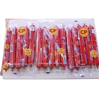01 Bịch x 05 cây (200gr) Xúc xích heo RED ăn liền, tuyệt trùng và an toàn thực phẩm CP, HSD 5 tháng kể từ ngày sản xuất.- Đồ ăn vặt ngon.