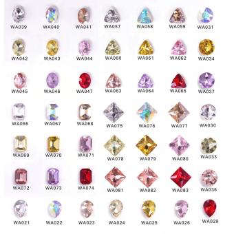 Đá Khối Cường Lực Đế Vàng Đính Trang Trí Móng Đủ Mẫu