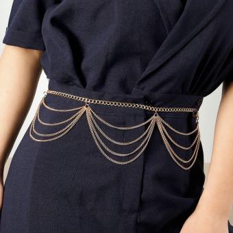 Đai xích váy, body chain, đai belt nịt váy sang chảnh
