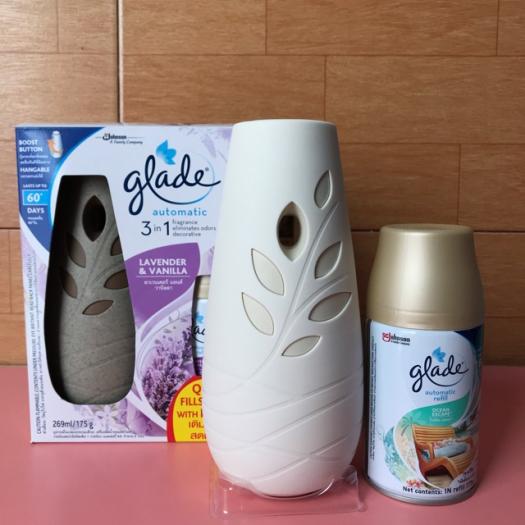 Máy xịt thơm phòng tự động Glade 3in1 (kèm clip hướng dẫn sử dụng)(Bình xịt oản hương)