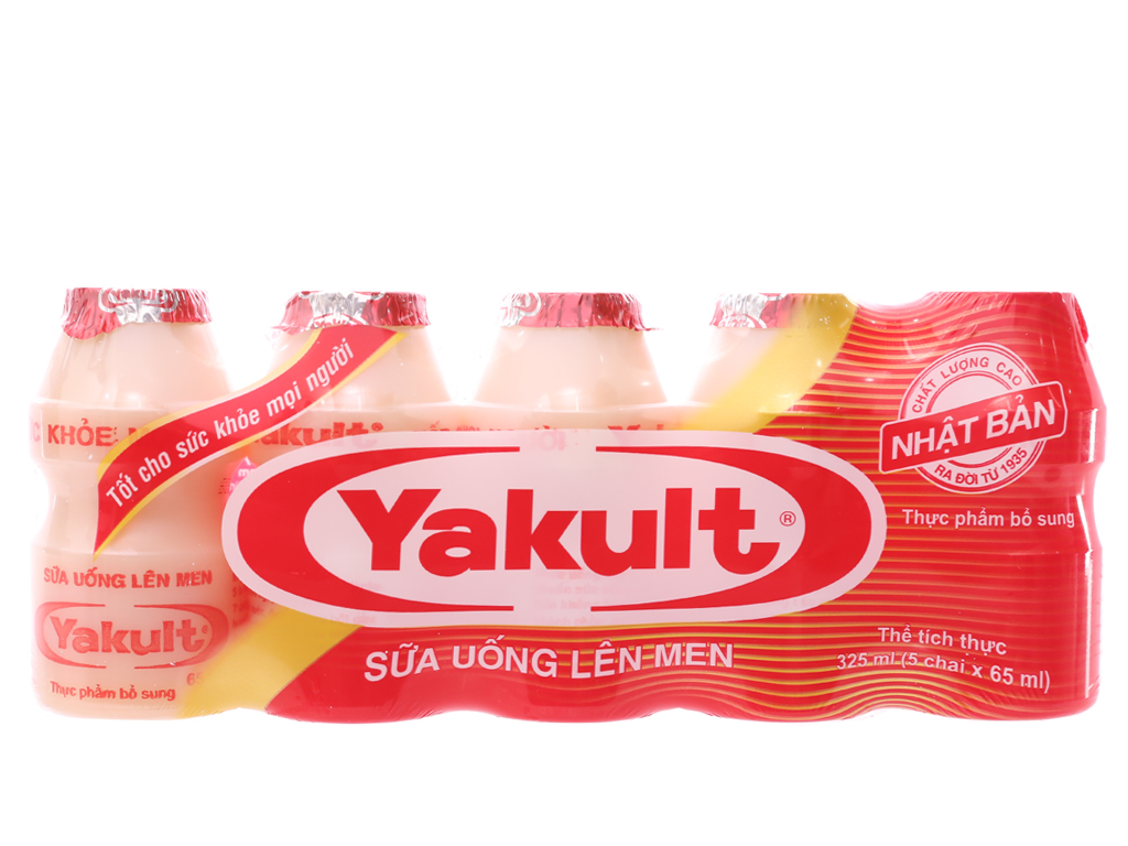 Sữa chua uống lên men Yakult (lốc 5 chai)