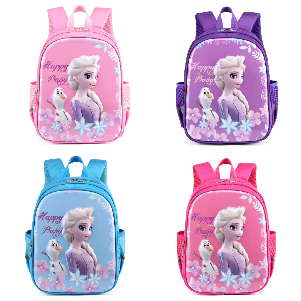Balo trẻ em hình 3D Elsa cho bé gái 4-5 tuổi