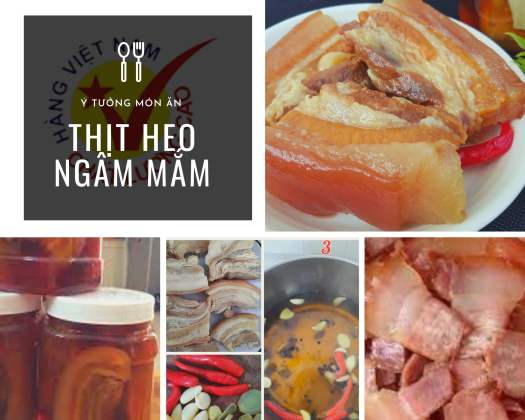 Dưa món củ kiệu 1kg, hành tím muối chua ngọt 500g và thịt ngâm mắm 1kg