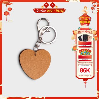 Móc khóa da hình trái tim YUUMY Seasand YMK21