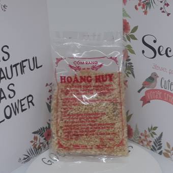 CỐM RANG 50GR HIỆU HOÀNG HUY ĐẶC SẢN QUẢNG NGÃI LOẠI MÓN ĂN VẶT  LÀM TỪ GẠO HAY CƠM RANG