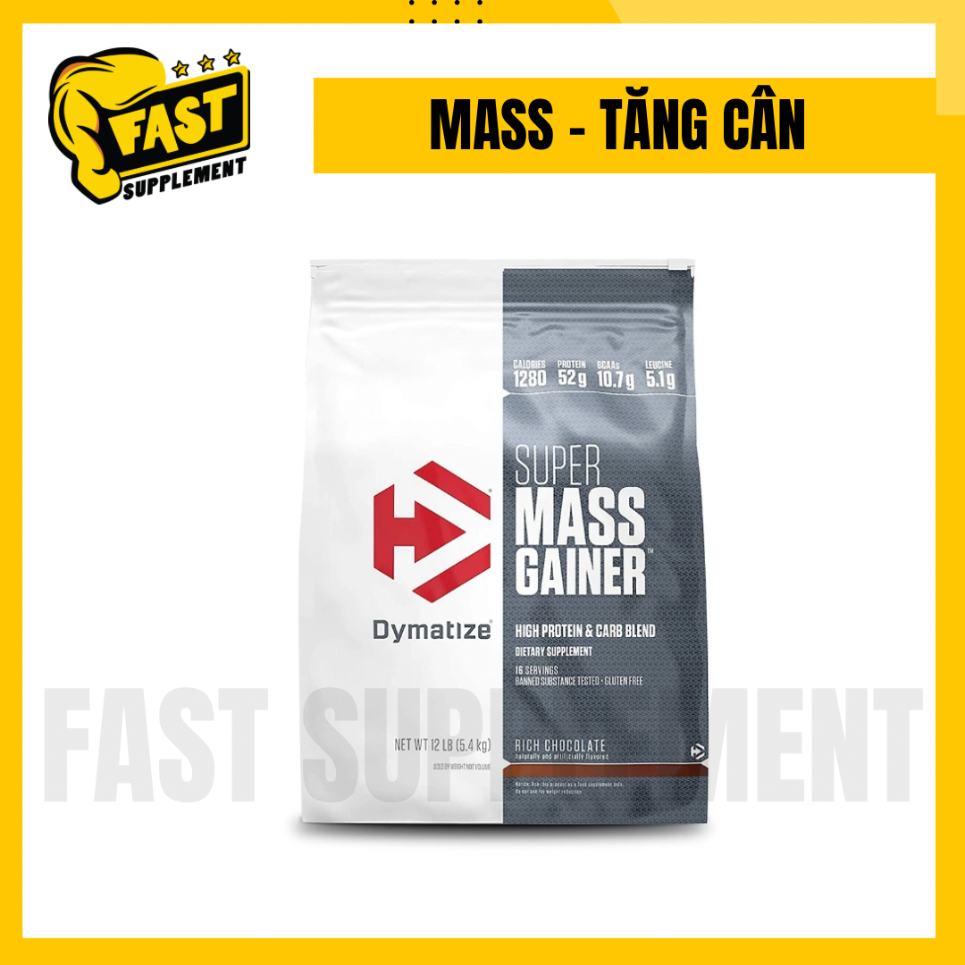 Sữa tăng cân super mass 12lbs |dymatiz| hỗ trợ tăng cân hiệu quả