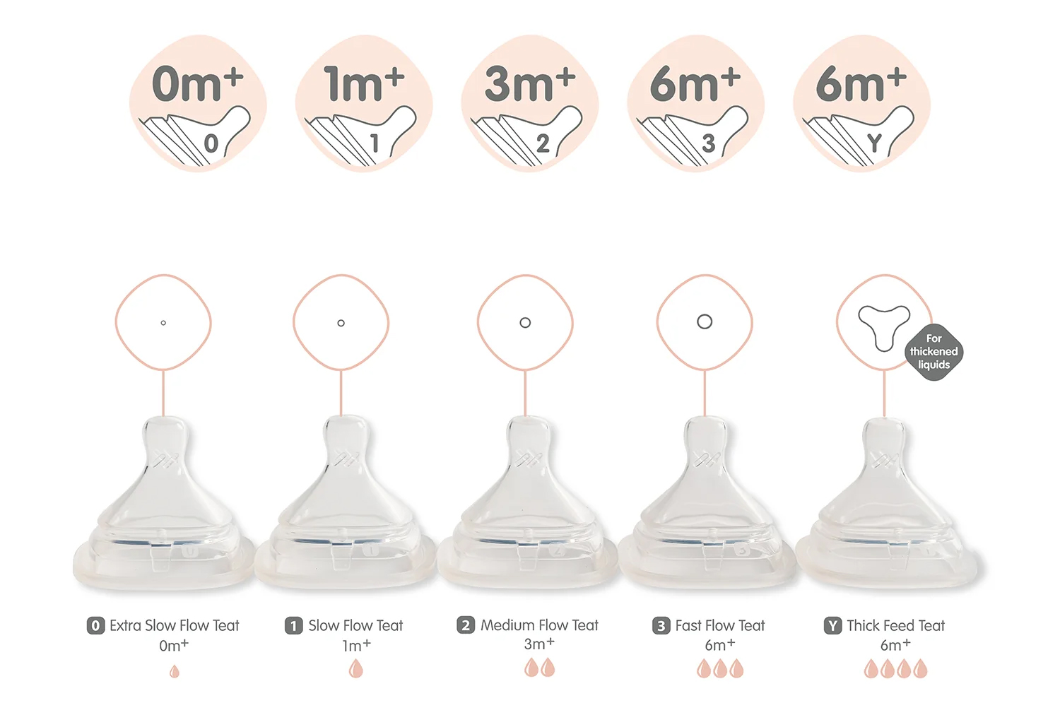 Medium Flow Nipples 2 COUNT by Lansinoh Laboratories