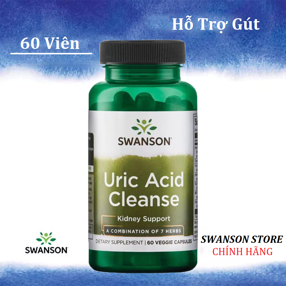 Hỗ trợ điều trị Gút Swanson Uric Acid Cleanse của Mỹ
