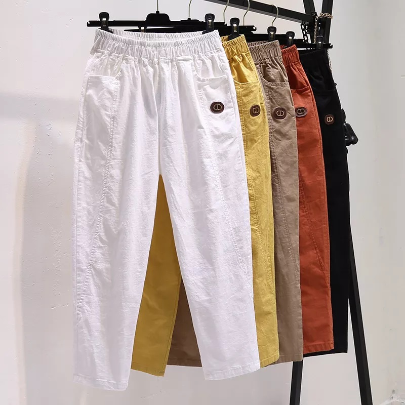 Quần kaki nữ đẹp - quần baggy nữ thô kaki loại 1 - qn04