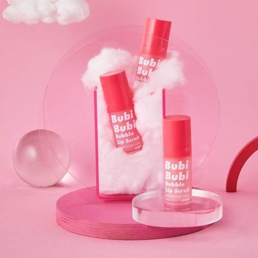 Combo Tẩy Da Chết Môi Sủi Bọt & Mặt Nạ Ngủ Môi Unpa Bubi Bubi (Bubble Lip Scrub + Lip Mask) _ Unpa Chính Hãng
