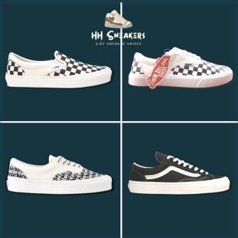 Giày Vans đủ màu hot - Giày thể thao Vans caro lười, Vans đen vault, Van Fog,Van caro buộc dây hh2 Full Box