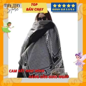 Khăn quàng cổ mùa ĐÔNG DẠ 4 LỚP LOẠI 1 CHẤT ĐẸP, 80x220CM-DV- CHRISTIAN DIOR  KHăn lụa ThyThy
