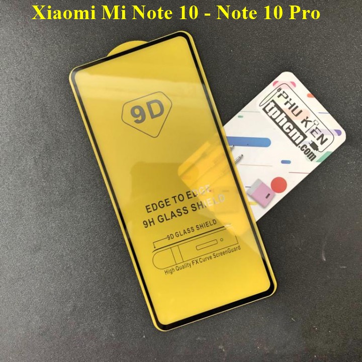 Dán cường lực full màn hình full keo xiaomi mi note 10 - note 10 pro