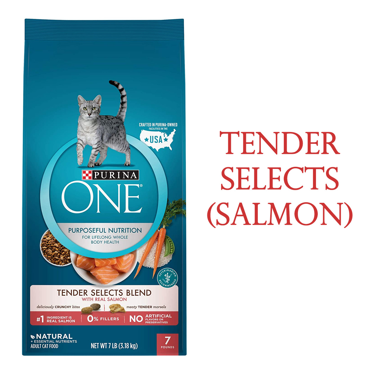 purina one cat food 6kg salmon