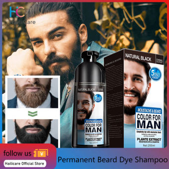 Hailicare Dầu Gội Nhuộm Râu Vĩnh Viễn Tự Nhiên 200Ml Che Phủ Màu Tóc Nhuộm Râu Tức Thì Nhuộm Tóc Vĩnh Viễn