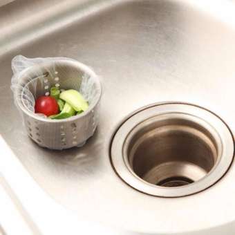 Bịch 100 túi lọc rác bồn rửa bát