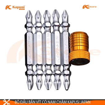 BỘ 5 ĐẦU BẮN VÍT CÓ NAM CHÂM CÓ GỜ KAPUSI JAPAN