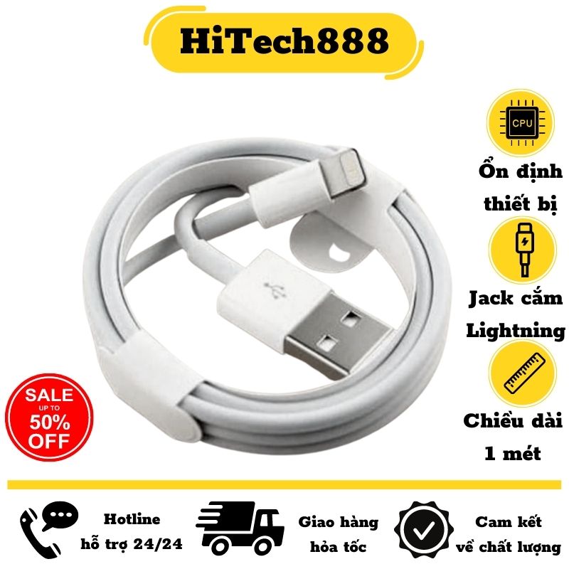 [Giảm Giá] Dây Sạc Iphone ,Cáp Sạc Iphone cổng ligning hỗ trợ sạc cho tất cả các dòng Iphone ,Ipad..