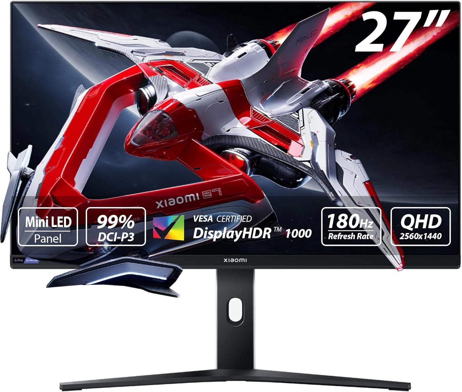 Xiaomi G Pro 27I Mini Led Gaming Monitor - Hdr1000, 180Hz, Fast