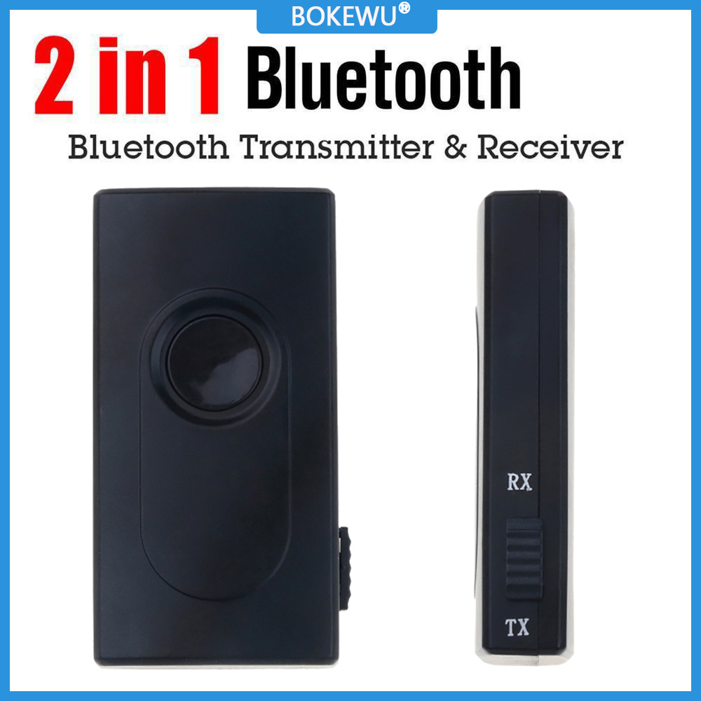 BOKEWU Bộ Thu Phát Âm Thanh Bluetooth 5.0 Không Dây Bộ Chuyển Đổi 2 Trong