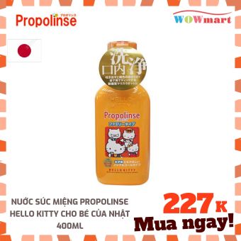 Nuớc súc miệng Propolinse Hello Kitty cho bé của Nhật 400ml - [NHẬT BẢN]