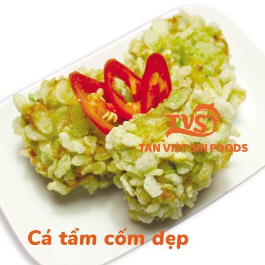 Chả cá tẩm cốm dẹp