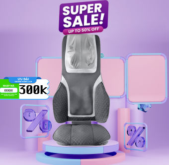 Đệm ghế mɑssage công nghệ Shiatsu ɡel touch chuyên nghiệp HoMedics MCS-846 hàng nhập khẩu tặng mã giảm giá 500k