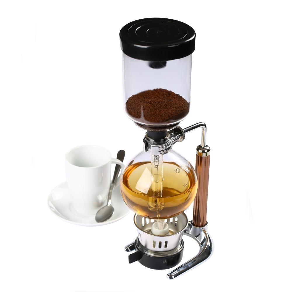 Eworld Japanese Style Siphon Coffee Maker Vacuum Pot 3 Cups